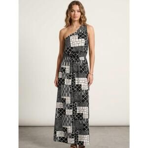 NEW KARA CHIC muse one shoulder in black white